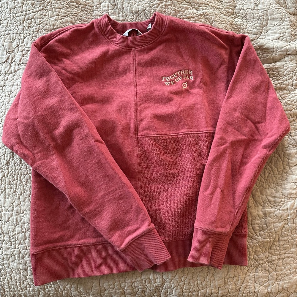 Xs Peloton Patchwork Crewneck Pullover - image 1